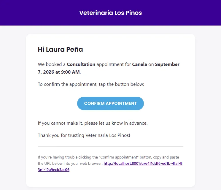 Direct communication with pet owners