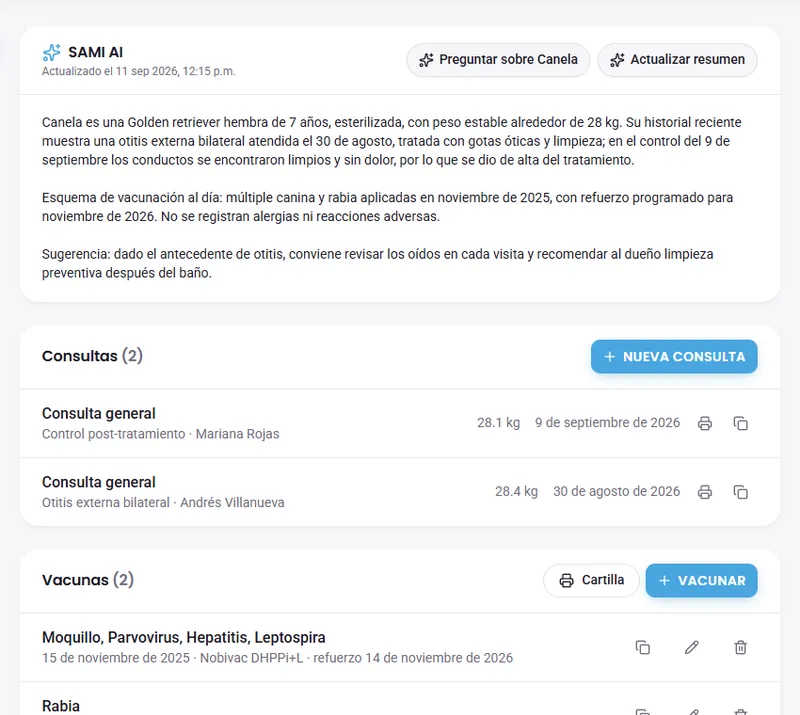 Historial clínico centralizado